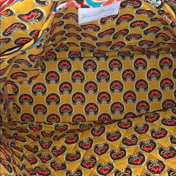 Vera Bradley Gold Floral Handbag - Picture 8 of 12